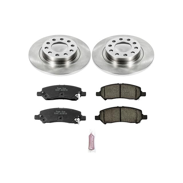 POWERSTOP Autospecialty KOE6371 Rear Replacement Brake Kit-OE Brake Rotors & Ceramic Brake Pads For Dodge Dart 2013-2016 [Model Specific]