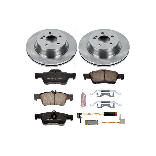 Power Stop Autospecialty KOE5323 Rear Replacement Brake Kit-OE Brake Rotors & Ceramic Brake Pads For Mercedes-Benz E350 2006 [Model Specific]