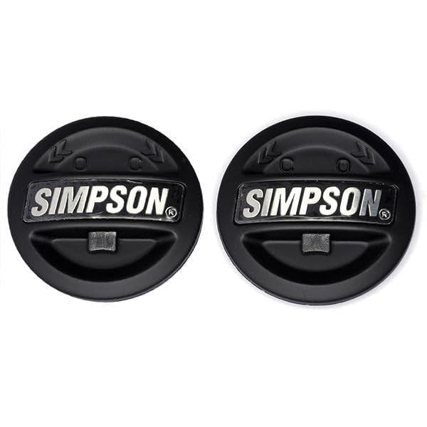 Simpson MBSA Motorcycle Helmet Shield Anchors - MOD Bandit Series - Pair