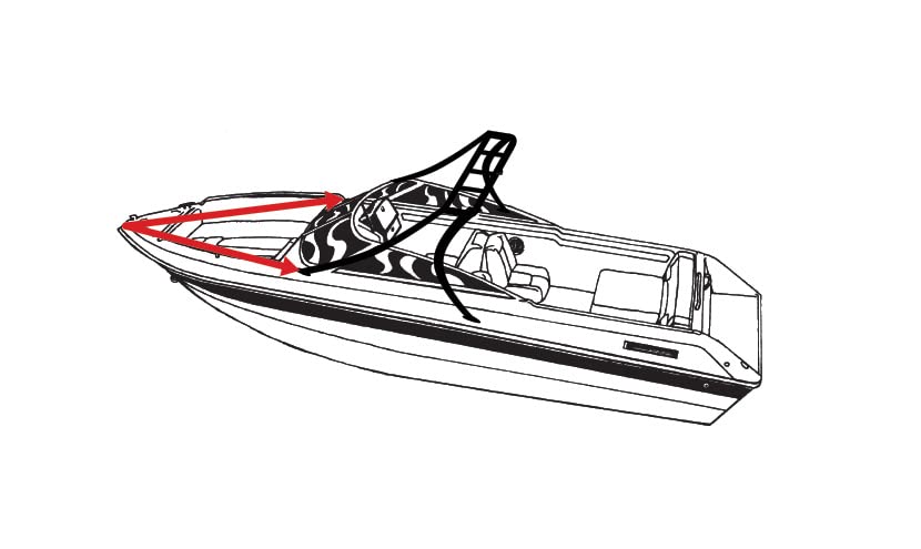 Boat Cover Carver 97120S11 - Gray