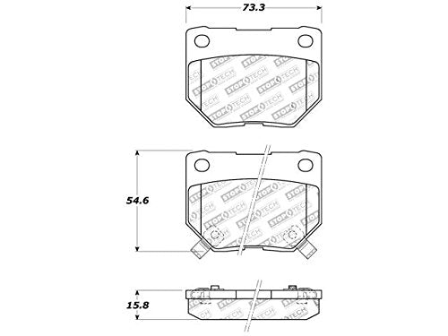 Rear StopTech 308.04610 Brake Pads with Shims Street