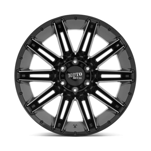 22X10 Moto Metal 8X180 4.08-36mm GLOSS BLACK MILLED - MO99822088318N