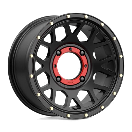 KMC KS135 ATV Grenade 15x10 4x156 +0mm Satin Black Wheel Rim 15" Inch