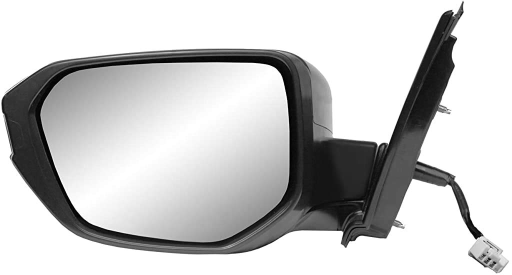 Driver Side Fit Mirror for HONDA Civic Hatchback, (textured black w/PTM cover, foldaway), w/o turn signal, w/o camera, L, P (63634H)