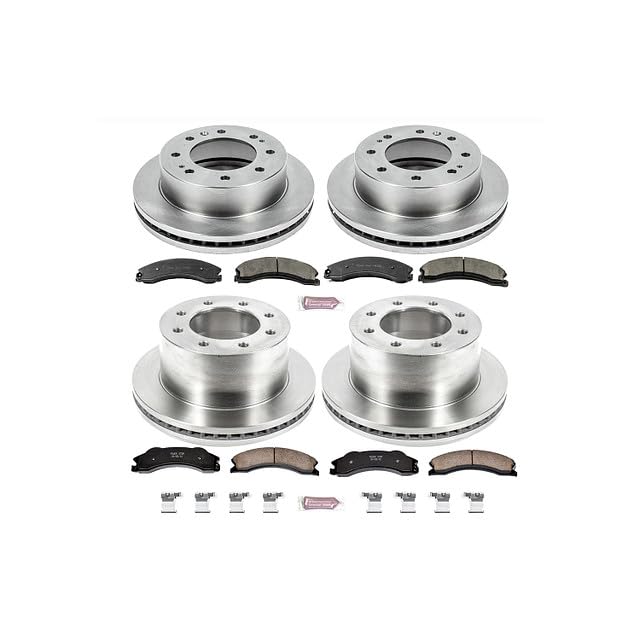 POWERSTOP Autospecialty KOE6260 Front and Rear Replacement Brake Kit-OE Brake Rotors & Ceramic Brake Pads