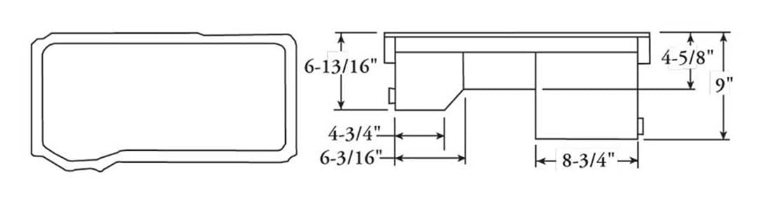 Oil Pan Moroso 20530 for Ford 351C Engines in Fox Chassis Vehicles