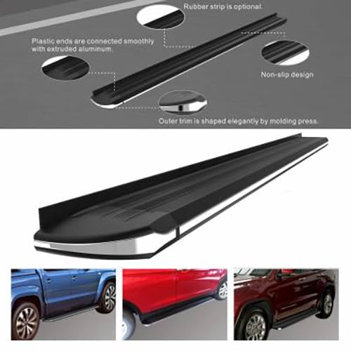 Exceed Black Horse Running Boards Compatible with 2010-2023 Toyota 4Runner|2010-2023 Toyota 4Runner|2019-2023 Toyota 4Runner-EX-TY4 R