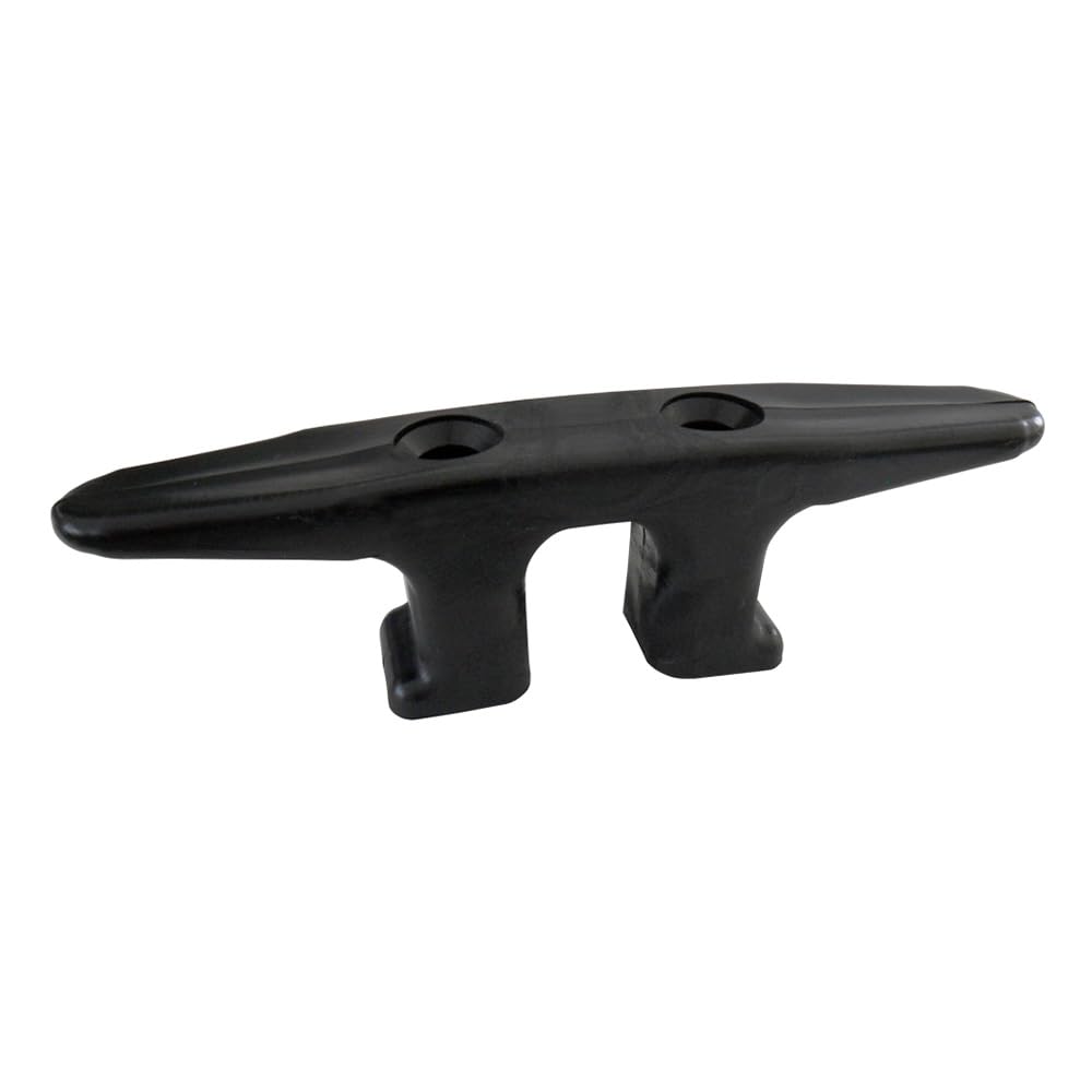 Dock Edge Open Base Cleat, Black, 6-Inch Dock