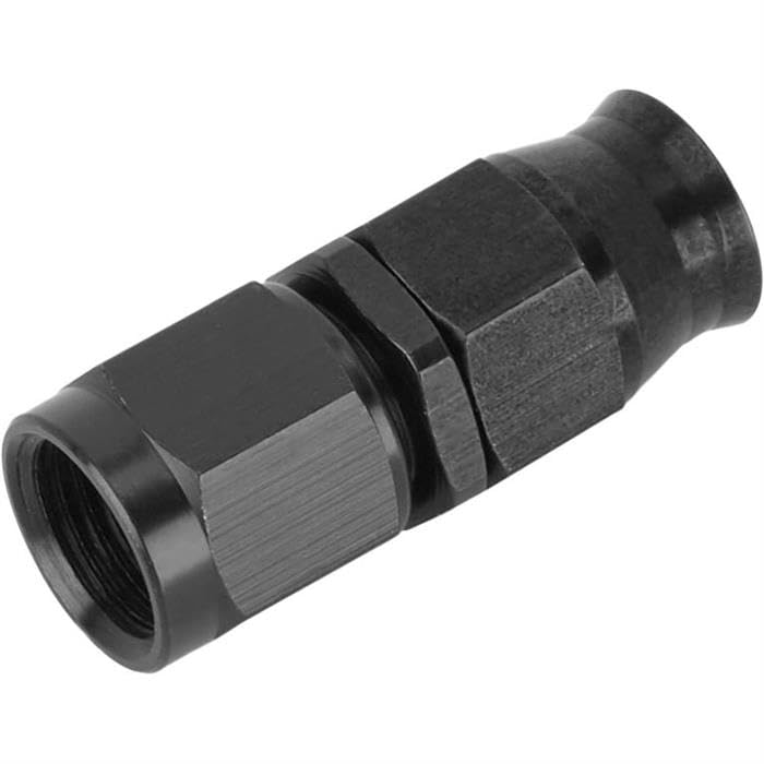Fragola Performance Systems #6 Real Street Str Hose End For Ptfe Hose Black 680106-BL