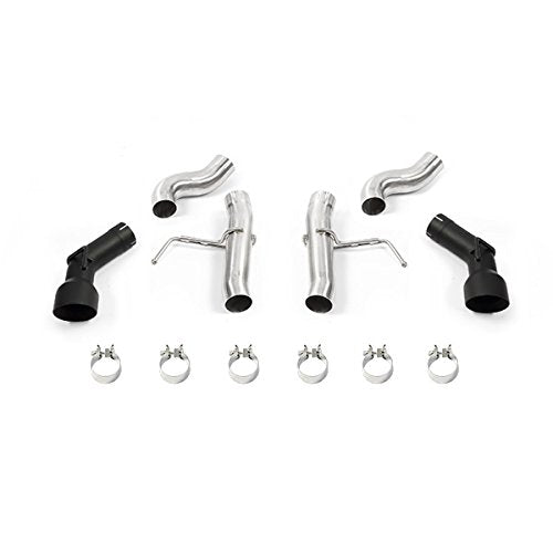Mishimoto Dual Tip MMEXH-CAM8-16ADTRBK Race Axleback Exhaust Fits Chevrolet Camaro SS 2016-2018 Black