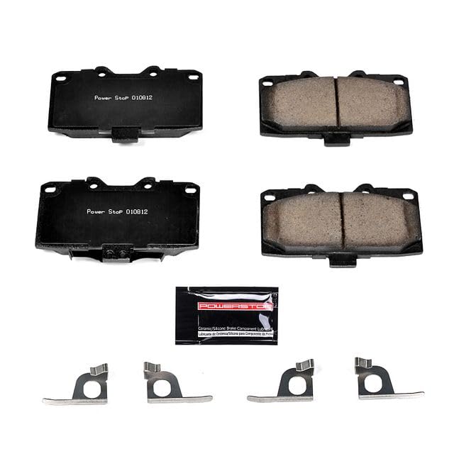 Power Stop Z23-1182 Z23 Evolution Sport Carbon Fiber Infused Ceramic Brake Pads with Hardware For Subaru Impreza 2006-2007 [Model Specific]
