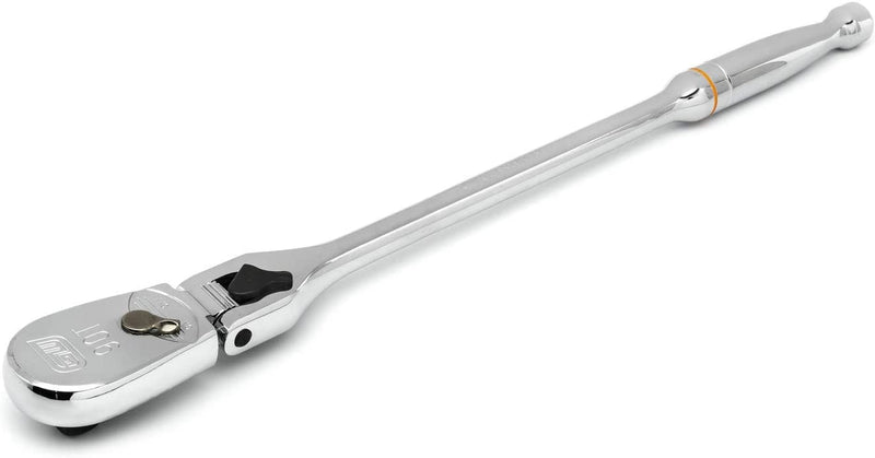 GEARWRENCH 1/2" Drive Locking Flex Head 90 Tooth Teardrop Ratchet 17" - 81362T, Multi, One Size
