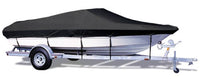 Trailerite Taylor Made Products Semi-Custom Boat Cover for Competition Ski Boats (20'5" to 21'4" Center Line Length / 96" Beam, Black Coated Poly)