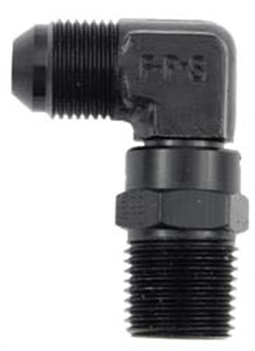 Fragola Performance Systems #3 X 1/8 Mpt 90 Degree Swivel Black 499103-BL