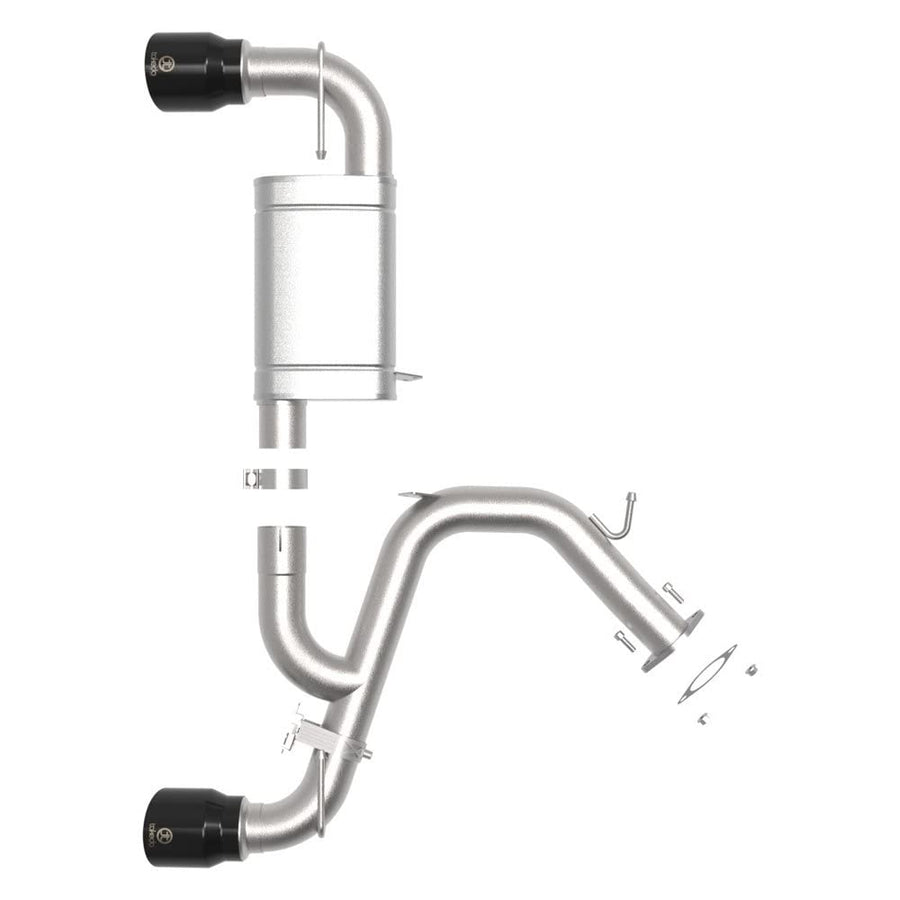 49-37029-B Takeda - 304 SS Axle-Back Exhaust System With Split Rear Exit