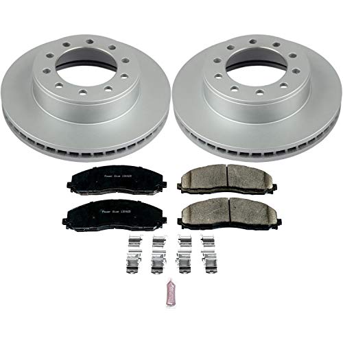 Power Stop Front CRK8029 Geomet® Coated Brake Kit For Ford F-350 Super Duty 2015-2016 [Model Specific]