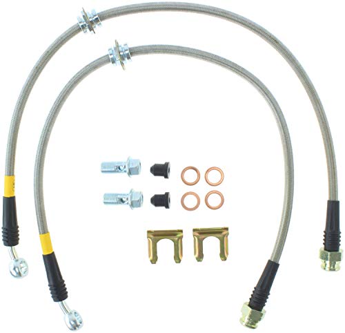 Stainless Steel Braided Brake Hose Kit StopTech 950.47501 Rear Stainless Steel Braided Brake Hose Kit