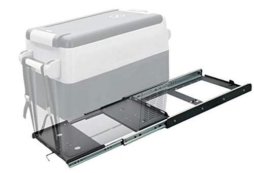 55 Qt Tuff Stuff Overland Portable Fridge Slide Out and Tie Downs Black