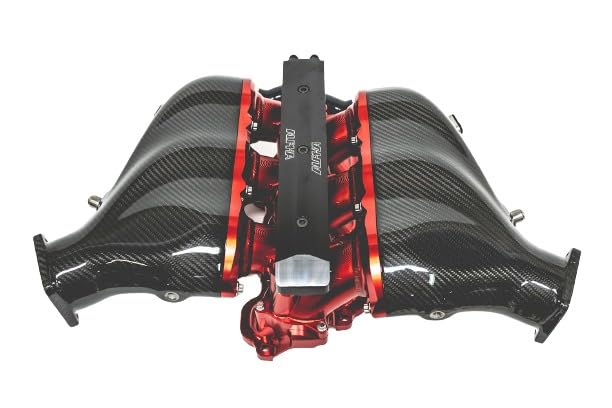 18 Injector ALPHA Performance R35 GT-R Carbon Fiber Intake Manifold (18 Injector Upgrade From Std 6 Or 12 Injector Manifold. Upper Section Only)