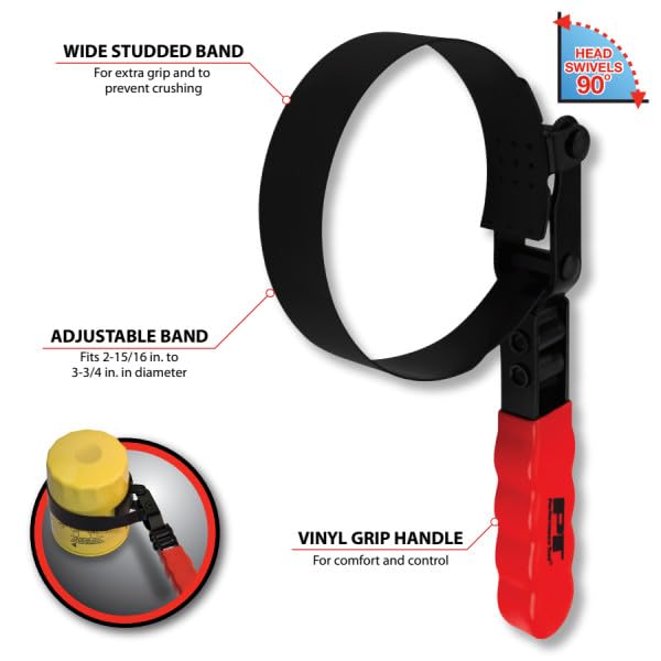 W54046 Performance Tool 2-15/16 to 3-3/4-Inch Swivel Filter Wrench