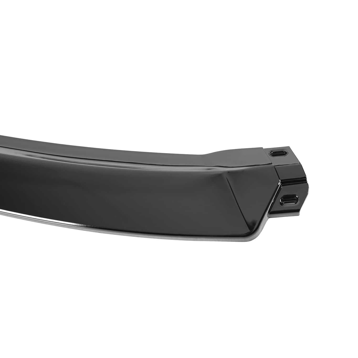 Front Bumper Lip Spec-D Tuning Glossy Black Compatible with 2012-2015 Tesla Model S, 2016 Tesla Model S with Old Style Bumper