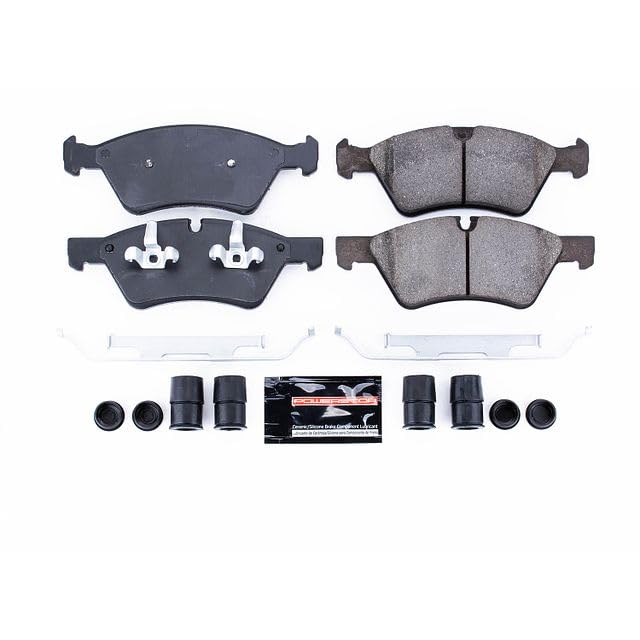 Power Stop Z23-1123 Z23 Sport Carbon Fiber Infused Ceramic Brake Pads with Hardware For E350 E E550 G55 GL320 GL350 GL450 GL550 ML320 ML350 ML450 ML500 ML550 R320 R350 R500 [Model Specific]