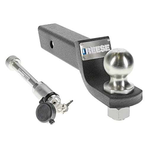 Reese 7096600 Towpower Interlock® Trailer Hitch Ball Mount Security Kit, 7,500 lbs. Capacity, Fits 2 in. Receiver, 2 in. Drop, Black