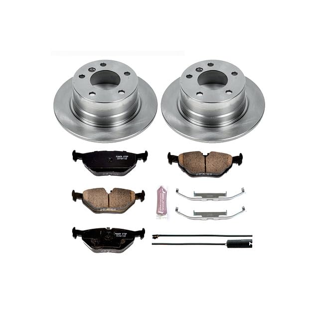 Power Stop KOE633 Rear Replacement Brake Kit-OE Brake Rotors & Ceramic Brake Pads For BMW Z3 1996-2002 [Model Specific]