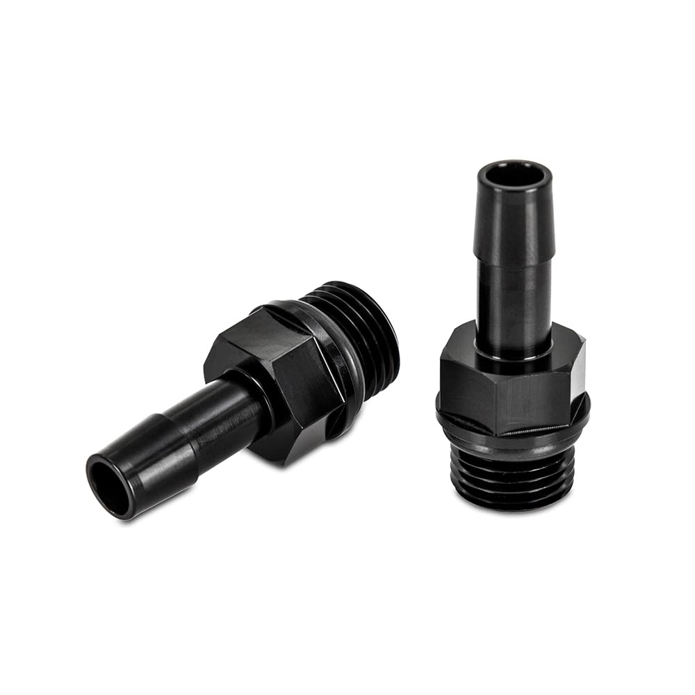 Mishimoto 3/8in M16x1.5 Aluminum Catch Can Fitting Black (MMFT-M16-38BK) 2pcs
