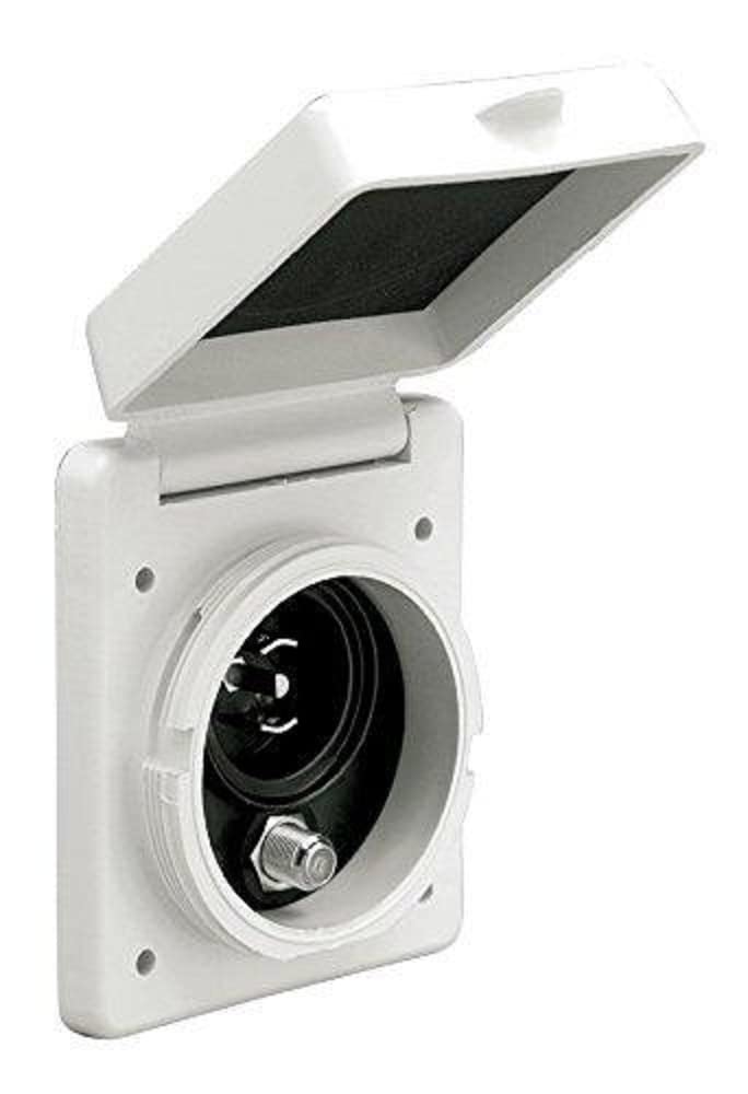 Marinco Phone and Cable TV Inlet Marine Standard Poly Finish PH6574TV