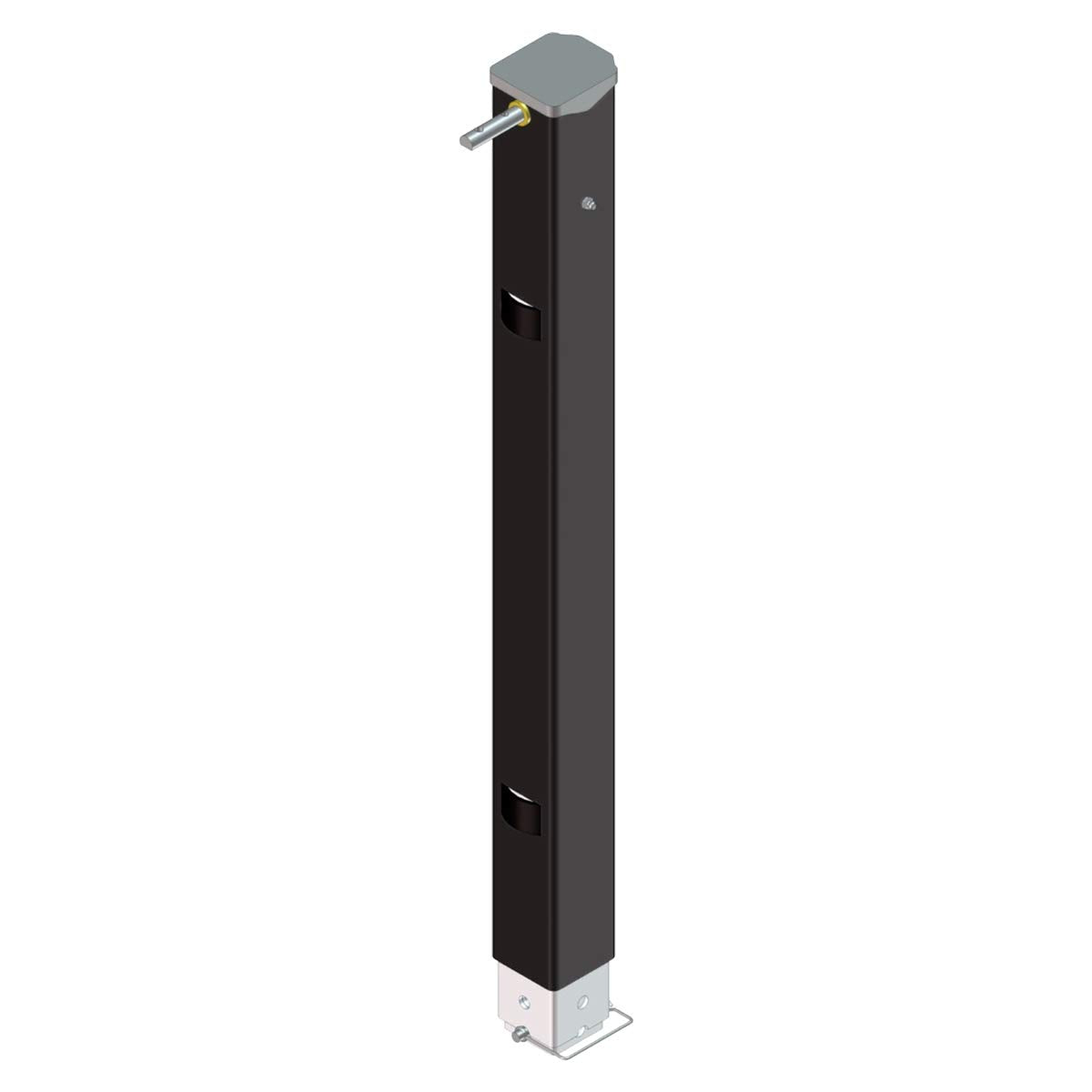 5th Wheel Lippert Landing Gear Follow Leg, 29-1/2" Universal Replacement with Snap Pin, Durable Powder-Coated Assembly - 179014, Black