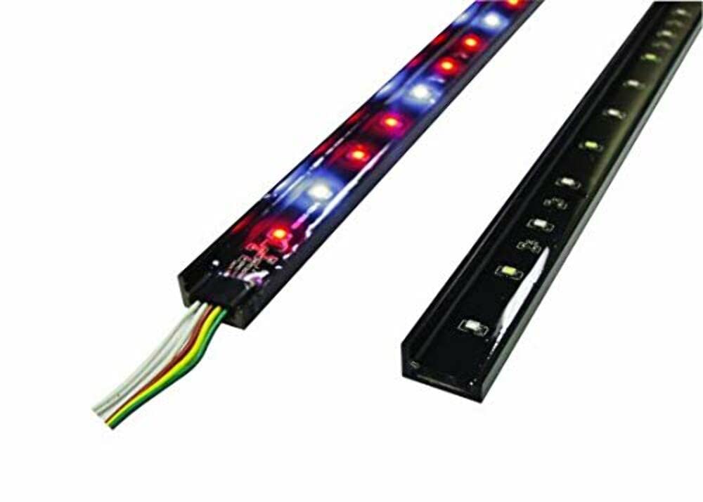 49" Rampage Products LED Tailgate Light Bar | Black, Superbrite LED 6 Function, Brake, Left/Right Turn Signals, Flasher/Running Lights, Reverse/Backup Lights | 960137 | Universal Fit