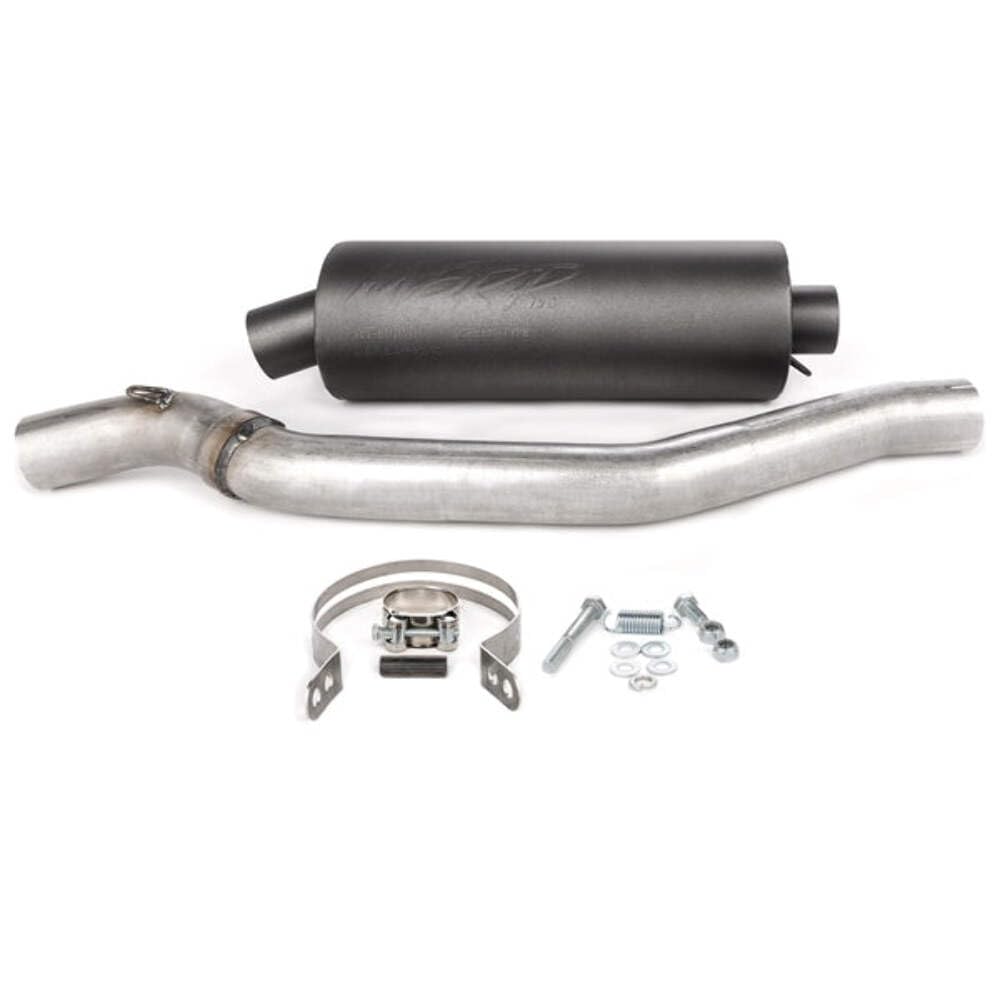 MBRP ATV Straight Core Slip On Muffler Exhaust AT-6400SP, Moderate Sound, Black Coated Aluminized Steel, Fits Yamaha YFM Raptor 660 2001-2005