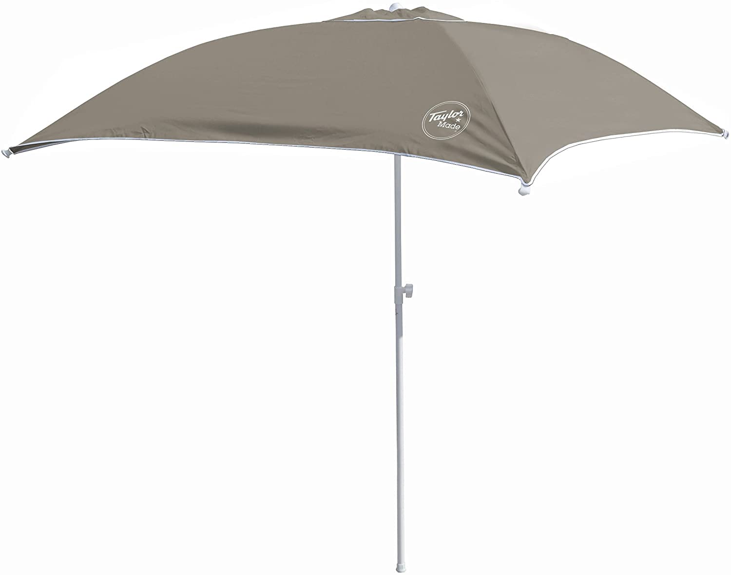 Anchorshade III Boat Shade, Taylor Made, Grey, 6' x 6', Adjustable Aluminum Pole to 8 Feet, UV-Treated Fade-Resistant Nylon, Market-Style Top, Carrying Case, Fits Most Boats and Benches – 22057