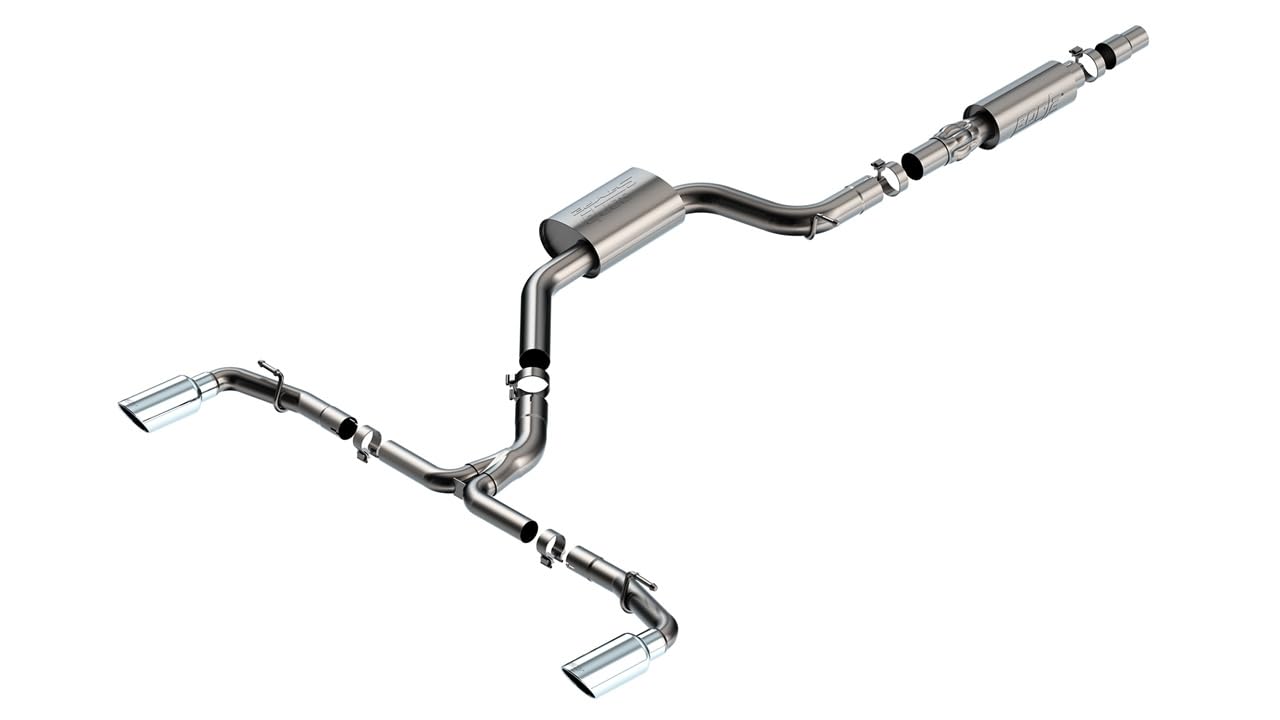 BORLA Cat-Back 140883 Performance Exhaust System for 2022-2023 Volkswagen GTI MK8 2.0L 4 Cyl. Dual Shift Gearbox Dual Clutch Automatic (DSG)/ Manual Transmission Front Wheel Drive 4 Door Hatchback.