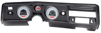 Dakota Digital VHX-69C-CVL-S-R Analog Dash Gauge System Compatible with 1969 Chevy Chevelle, Malibu and El Camino, Silver Alloy Style, Red Backlighting