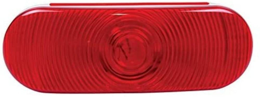 G65R-K Custer Products 6.5In X 2.25In Oval Red Light, Grommet, Plug