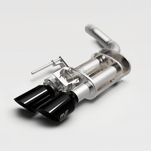 MagnaFlow Exhaust Performance Muffler 13148: 2.25"/2" Inlet/Outlet, 4x9x14" Oval, Stainless Steel, Satin Finish