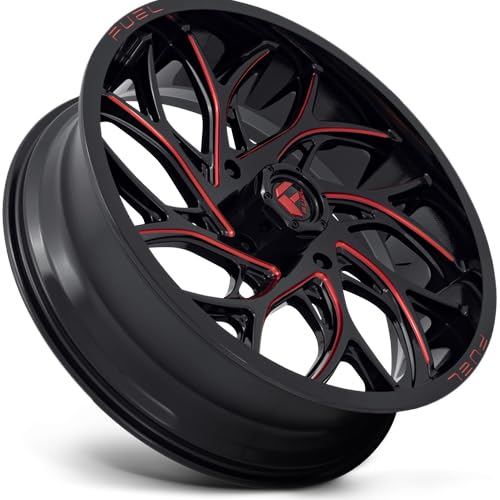 UTV Fuel D779 RUNNER Custom Wheel: 18x7 Size, 4/156mm Lug Pattern, 13mm Offset, 132mm Bore - G-BLK-MILL-RD