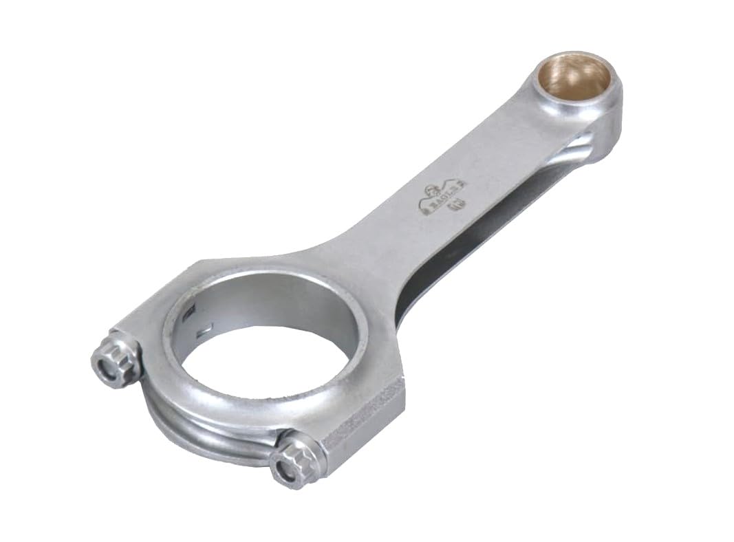 Eagle Specialty Connecting Rod, CRS6125O3DL19, H Beam, 6.125 in Long, Bushed, 7/16 in Cap Screws, ARPL19 Bolt, Forged, Steel, Compatible with GM LS-Series, Set of 8