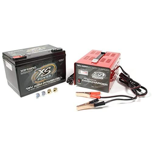 16V XS Power XP1000CK2 Battery and 16V 15 Amp IntelliCharger Combo with 3/8" Stud Terminal