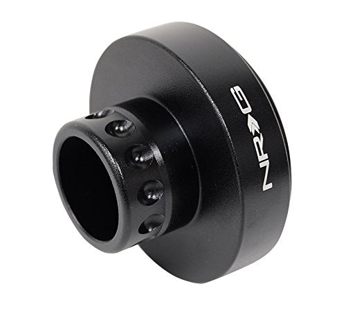NRG Innovations Steering Wheel NRG-SRK-CANH Quick Release Short Hub Adapter 6 X 70mm Bolt Pattern, Retain Horn & Turn Signals, Black Body