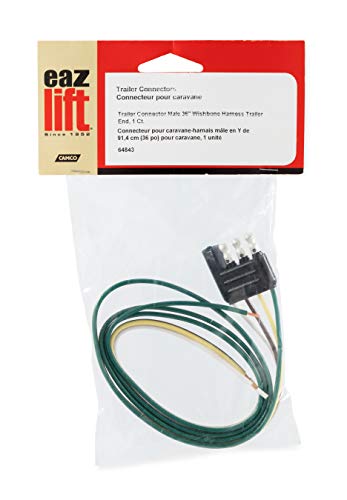 4-Way EAZ LIFT Wishbone Trailer Harness Male Plug 36" (64843)