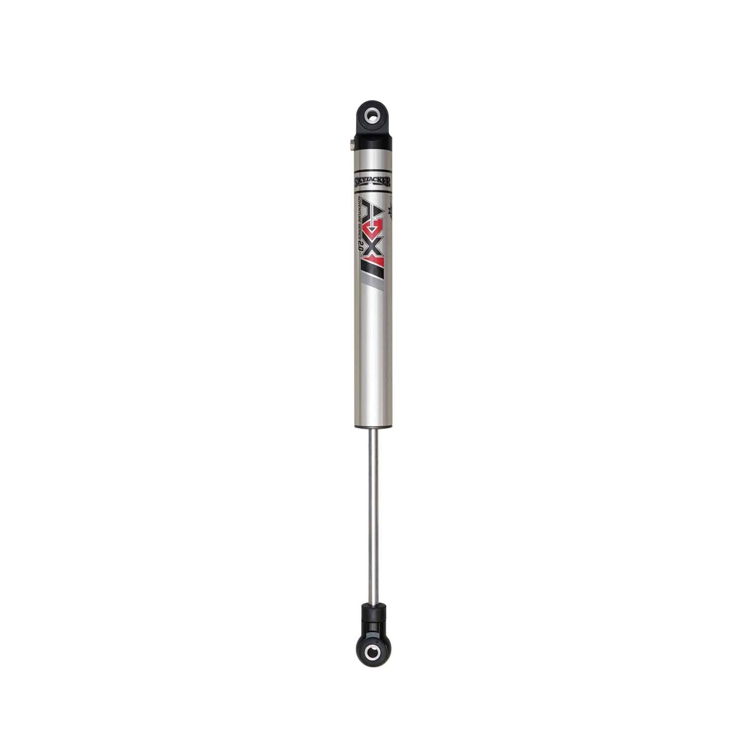Skyjacker Monotube Shock, 18.5 in Compressed / 29.2 in Extended, Rear, Aluminum, Silver Anodized, compatible with Jeep Gladiator JT 2020-25, Each
