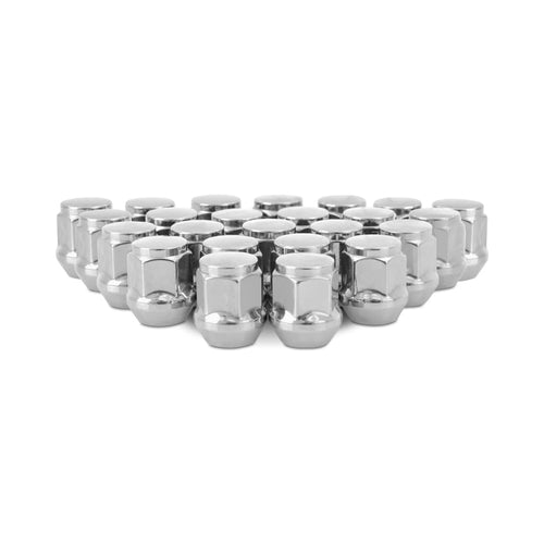M14x1.5 Mishimoto Steel Lug Nuts, Acorn Seat, 24pc Set, Chrome