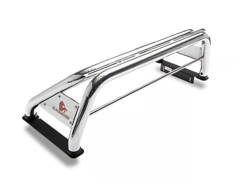 Off Road Black Horse Classic Roll Bar Stainless Steel Compatible with 1999-2023 Ford F-250 Super Duty|1999-2023 Ford F-350 Super Duty|1999-2023 Ford F-450 Super Duty-RB015SS