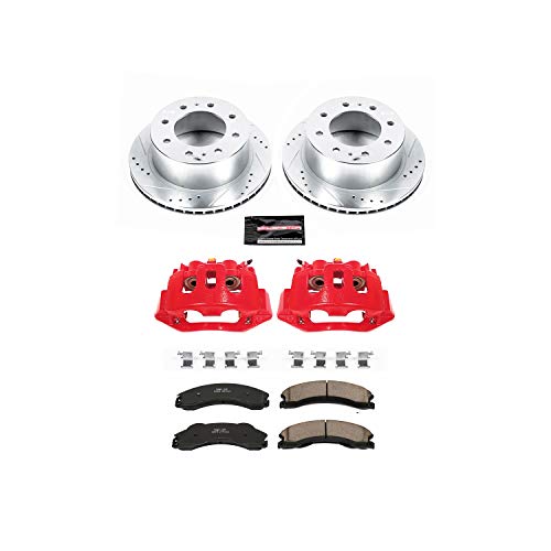 Power Stop Z23 Evolution Sport Rear Caliper Brake Kit- Brake Rotor, Brake Caliper and Carbon-Fiber Ceramic Brake Pads