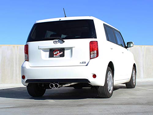 304 Stainless Steel aFe (49-36018) Axle-Back Exhaust System with Dual Polished Tips for Scion xB L4-2.4L Engine