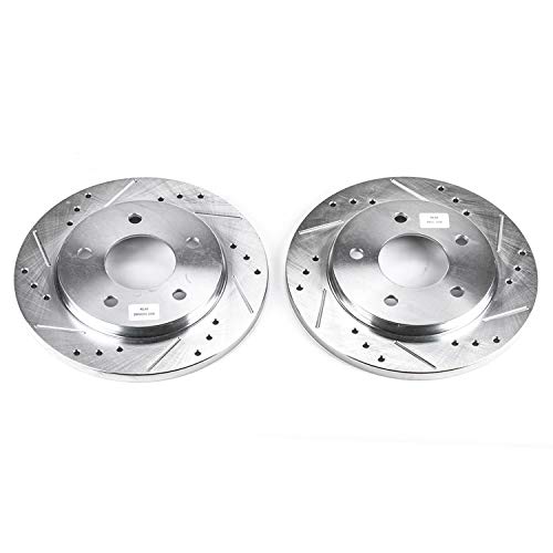 Power Stop Rear AR8229XPR Drilled & Slotted Evolution Rotor Pair