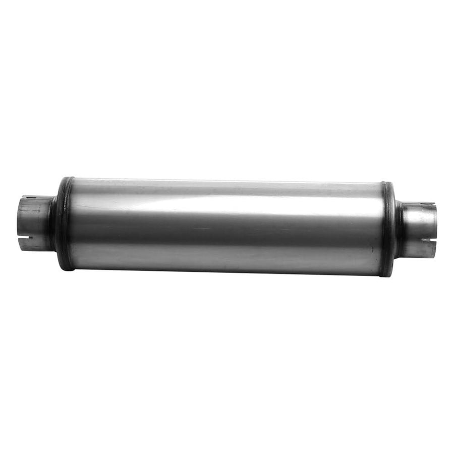 Cherry Bomb SA2772 Muffler - Salute Reversible Round Body - D4" X L24" 30" OAL 4" C/C Muffler - Cherry Bomb Salute
